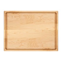 MAISON RODIN 대형 목재 도마 40.6 x 30.5 1.9cm(16 12 3/4인치) 캐나다 단풍나무 주스 홈이 있는 조각 및 도마 캐나다산 샤퀴테리 보드 주방