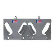 컨테이너 부착 안전모거치 안전모걸이대 2구 세이브티헬멧 헬멧 안전용품 보호구, 쎄다 안전모 걸이대 2구