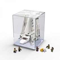 레고 스타워즈 75094 아크릴 케이스 진열장 전시 박스 보관함 디스플레이 임페리얼 셔틀 타이드리움 벌크, 화이트(날개를 펴지 않게 하고