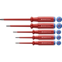 PB SWISS TOOLS 피비 스위스 툴즈 5개 세트 스위스 그립 클래식 타입 절연 헥스 드라이버 세트 페이퍼 박스 입 5549.CBB