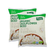 자연원 [퀵쿠킹]유기농 콜리플라워 라이스 600g x 2팩 (유통기한 2023년 10월 26일), 단품없음