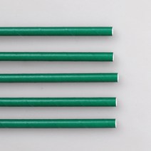 [KO] 일회용 7mm 일자형 그린 종이 빨대 스트로우 1박스 5000개 / 벌크포장, 그린 벌크 종이빨대 1박스 5000개