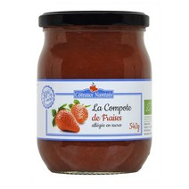 COTEAUX NANTAIS 꼬또 낭뜨 로우 슈가 저가당 스트로베리 딸기 콤포트 퓨레 Compote low strawberry 540g, 1세트