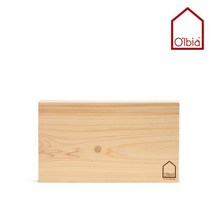 올비아 편백나무 미니도마 대 (반절)(36cmx21cm) 항균도마 나무도마 주방도마