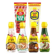 오뚜기 토마토케찹 500G X 4 골드마요네즈 데리야끼소스 와사비소스 제주식멜젓소스 양파절임소스