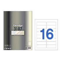 폼텍 광택라벨16칸20매 LA-3107(주소용 99.1x33.9mm), 상세페이지 참조