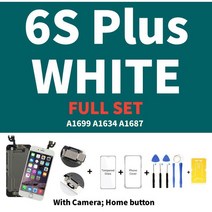 액정lcd For iPhone 5 5S 5SE 6 6S 7 8 Plus 6P 6SP 7P 8P LCD 디스플레이 용 AAA 품질 전체 세트 어셈블리 터치 스크린 디지타이저 교체 화, [08] 6SP white Full Set