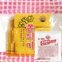 무배 연필심쫀드기 1봉 진한라면스프285g 1봉 세트 set 불량식품 추억쫀드기 울산쫀드기 경주쫀드기