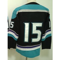 아이스하키 장비 용품 아이스 필드 하키 유니폼 No.15 우리는 좋아하는 이름 패턴 로고 자수 스포츠 트레, 02 파란_03 L