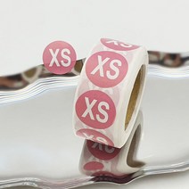 의류쇼핑몰 사이즈 스티커 XS