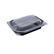 TY 201 002 003 004 검정 / 투명 100개 1줄 셀러드용기 일회용 반찬포장용기