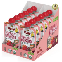 라이브잇 홀레 지브라 비트 프루트 퓨레 & 베지 주스 어린이 스무디 100g, 사과 + 바나나 + 비트쥬스, 180개입
