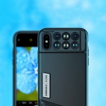 카메라케이스 망원/광각/매크로/어안 렌즈 아이폰 XS MAX, 블랙, ★XS MAX★