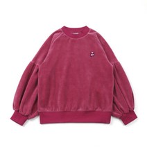 (롯데백화점)BU64TS05PK핑크벨로아 소매셔링 맨투맨셔츠