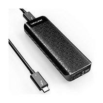 WLINK 정품 Thunderbolt 3 NVME 외부 SSD 인클로저 NVMe PCIe M 키 M.2 외부 케이블 포함 방열판이 있는 케이스(SSD는 포함되지 않음) 252