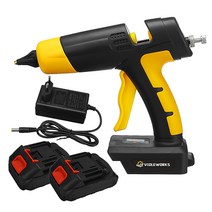 VIOLEWORKS 98VF 1180W 15000mah 무선 충전 핫멜트 글루건 글루건총 배터리1개 2개 세트, 배터리2개 세트