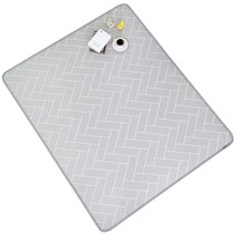 삼바텍 1+1 퓨어 헤링본그레이 PVC 놀이방 매트 유아 어린이 노인 거실 층간소음방지 1m~5m 놀이방매트