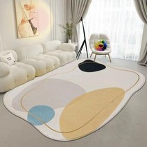 먼지없는 대형 거실러그 고급 카페트 나혼자산다 전현무 러그 밝은 럭셔리 침실 장식 옆 카펫 서재 바닥 푹신하고 추상