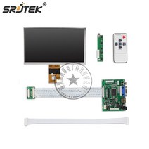 7 인치 고해상도 1024x600 화면 디스플레이 lcd tft 모니터 원격 드라이버 제어 보드 2av hdmi vga 라즈베리 파이