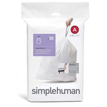 심플휴먼 휴지통 리필봉투 코드A 4.5리터 simplehuman Code A 30매