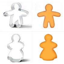 스텐 베이킹 도구 틀 크리스마스 쿠키 커터 쿠키맨 진저맨 남자 여자 만들기