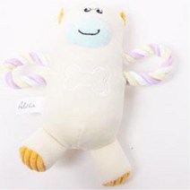 치와와 실타래 시리즈 치아건강 운동자극 페키니즈 아펜핀셔, YT-94191(아이보리), 1개
