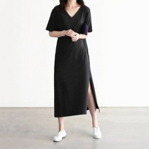 우아로그 캐쥬얼 여성 롱 원피스