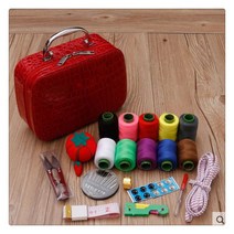 티피 바느질 세트 휴대용 저장 가정용 재봉 상자, 1개, F