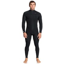 Quiksilver 남성용 32 세션 백 지퍼 잠수복 - 타임 | S, Black 223