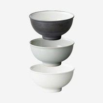킨토 림 라이스 볼 120mm 밥그릇 밥공기 3색상, 화이트