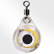 미니 수중 눈알 집어등 LED 갈치 문어 주꾸미 갑오징어 볼락 한치 루어낚시 채비, 레드