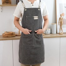 5색 1개 컨버스앞치마 캠핑용앞치마 꽃꽂이앞치마 공방 작업용 화가앞치마 미대앞치마, 패브릭앞치마그레이