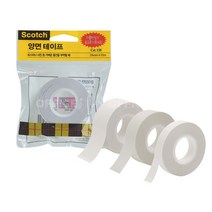 스카치 자국안남는 양면 테이프 벽지 종이 얇은 12mm 끈적임없는 벽에 붙이는 강력 접착 만능 매직 특수 컬러 다목적 고정 3M 테잎