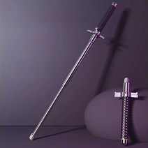 호신용등산스틱 다용도 호신용지팡이 지팡이 다기능, 21인치 볼드 솔리드 나이프 스토퍼 실버