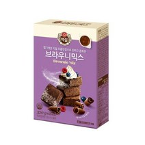 CJ더마켓 홈 베이킹 제과 제빵 빵 만들기 카페 디저트 아이 간식 브라우니믹스 초코 핫 케익 와플 브라우니 쿠키 머핀 깨찰빵 식빵 320G, 20개