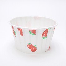 다포장 KIL 원형주름컵 미니 50mm 머핀컵 베이킹컵 내부코팅, 1000개, 딸기
