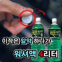 자동차 에탄올 워셔액 알약하나로 4리터 만드는 코인 워시 워셔 10개 워셔액 넣는법