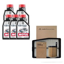 그랜저 GN7 하이브리드 훅스 플렉스 5 0W20(5L)/SP 순정 필터 엔진오일세트 2M000-L5100, 5000ml