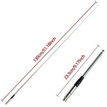 130CM/51.18 인치 Telcscopic 핸드 헬드 CB 안테나 27Mhz Uniden 휴대용 라디오 용 Midland 코브라 BNC 커넥터 포함