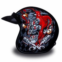 Daytona Helmets 3/4 쉘 오픈 페이스 오토바이 헬멧 DOT 승인 오렌지 핀 스트라이프 2XL USA 미국, X-Small