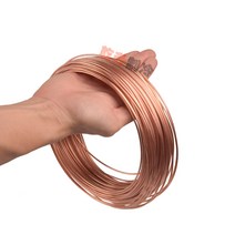 동 파이프 작은 구리 튜브 에어컨 냉장고 냉동 압축, 4mm 외경 3.0mm 내경 - 길이1m