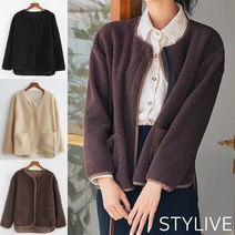 STYLIVE 여자 뽀글이자켓 양털 자켓 점퍼 후리스 여성 자켓