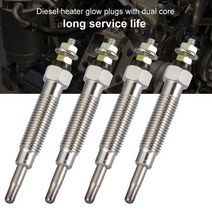 점화플러그 미쓰비시 챌린저 l200 l300 2.5 d 용 4pcs 듀얼 코어 디젤 히터 글로우
