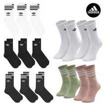 [아디다스] 장목양말 오리지널 크루 남자 여자 긴양말 레깅스양말 9종