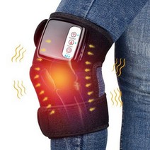 종아리마사지기 다리안마기 전기 가열 무릎 마사지 원적외선 관절 중괄호 지원 vibrador 다시 어깨 마사지 팔꿈치 무릎 치료 통증 완화, 영국, 검은 색
