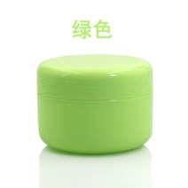 화이트 플라스틱 빈 메이크업 병 리필 가능한 병 여행용 페이스 크림 로션 화장품 용기 실버 골드 에지 10g-500g, 116.150g - green - 50pcs