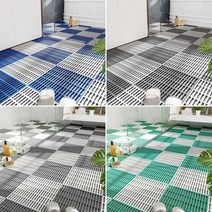 발판 화장실 받침대 PVC욕실 30X30 미끄럼방지 매트 바닥 조립식 설거지 낙상사고예방 주방, 그린
