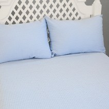 아리베베 밤부시어서커 시원한 퀸 여름이불, 퀸이불(190x230)_블루