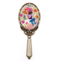 엔조이스티치/ 프랑스자수패키지-헤라 핑크보넷/ 타원손거울만들기/ 자수수업 공방 패키지JS5018/ 초보자용자수패키지