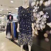 블루페페 블루페페 플라워 언발 원피스 P212MSE704 NC송파